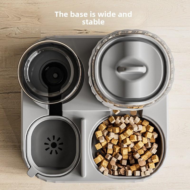 Cat and Dog Automatic Feeder Cat Dog Feeding and Water Fountain Drinker Pet Food Storage Dispenser Container Pet Accessories New