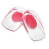 2 Pairs Silicone Half Heel Pad Transparent Insole Half Pad Increased Shoe Mat