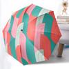 1pc Abstract Pattern Automatic Open/close, All-Season Portable Folding Umbrella, Travel, Everyday, Formal Events - Compact Luxury Parasol, Outdoor Acc