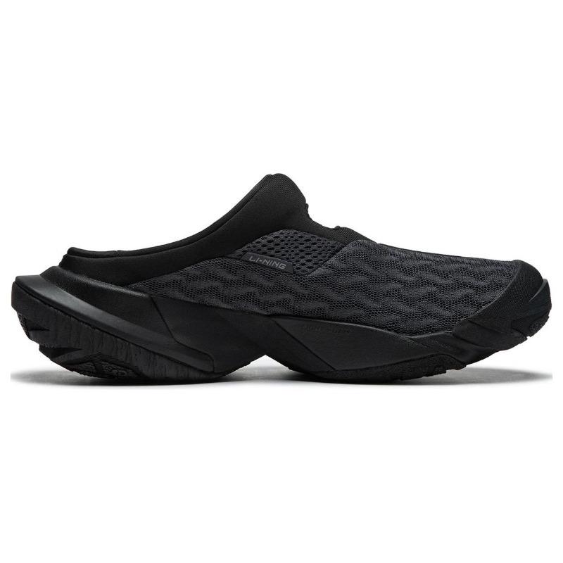 Li Ning Cf Series Hiking Slipper Comfortable Versatile Shock Absorbing Durable Low Top Casual Shoes Unisex Sneaker Black AGLU177-2
