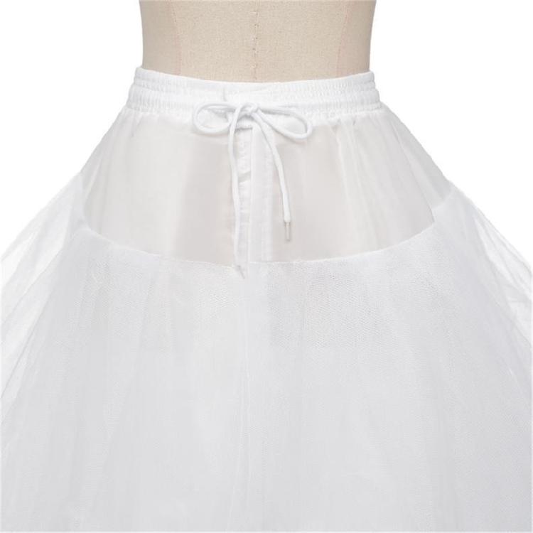 Bridal Underskirt With Tulle Design A Line Dress Enhancer Boneless Slip Skirt For Wedding Ceremony 95cm/37inch Length