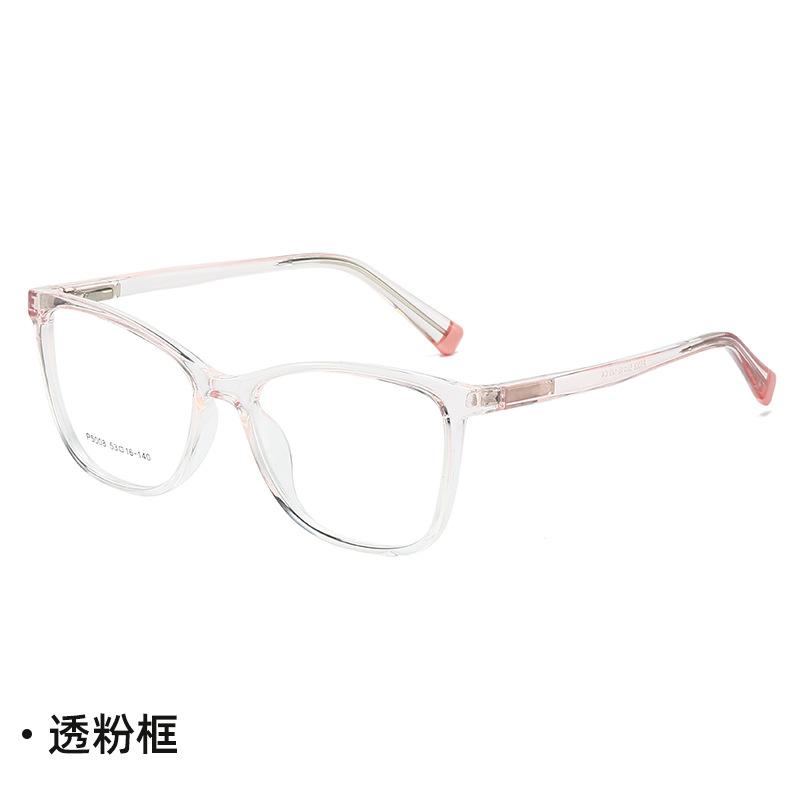 P new European and American fashion trend tr tail needle flat mirror can be equipped with myopia glasses plain frame