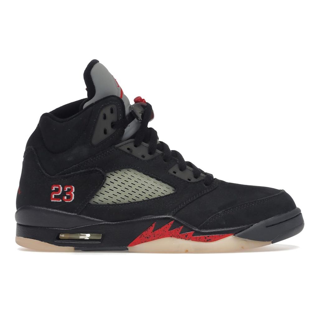 Air Jordan 5 Retro GORE-TEX Off-Noir Women Sneakers Black Fire-Red Muslin DR0092-001