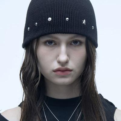 XANADU EDDY STUD BEANIE_BLACK