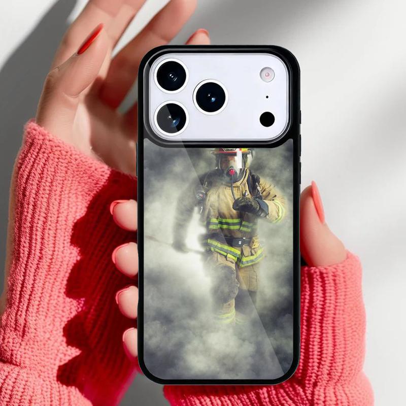 Firefighter Fireman Heroes soft Phone Case for iPhone 17 16 15 14 13 Pro Max Back Cover for 12 11 Pro Coque