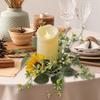 1Pc Artificial Floral Sunflower 25CM DIY Artificial Greenery Garland Wedding Table Party Decorations Candle Ring Candlestick