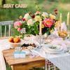 50Pcs Love Heart Hollow Out Paper Place Cards Vintage Rustic Wedding Seat Name Cards Table Name Card for Banquet Party Cafe