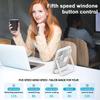 Table Fan, Portable Usb Rechargeable Fan, 180° Tilt Folding Personal Fan With Power Display, 5 Speeds Ultra Quiet Table Fan