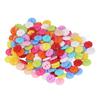 200Pcs Flower Buttons Colorful Vivid Colors Durable Plastic Wide Application Craft Buttons for Clothing Bag DIY