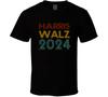 Harris Walz 2024 Retro Look T Shirt Mens Womens Tees Top