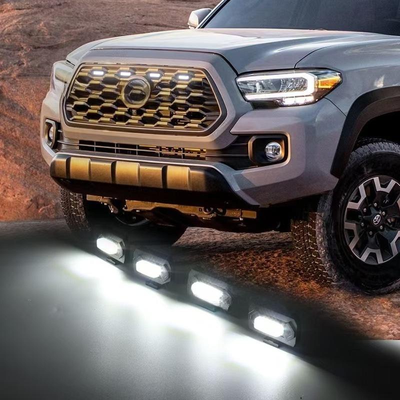 LED Front Grill Lights Amber For Toyota Tacoma Raptor TRD Off Road Sport 2020 2021 External Grill Lamp LED Grille Lights