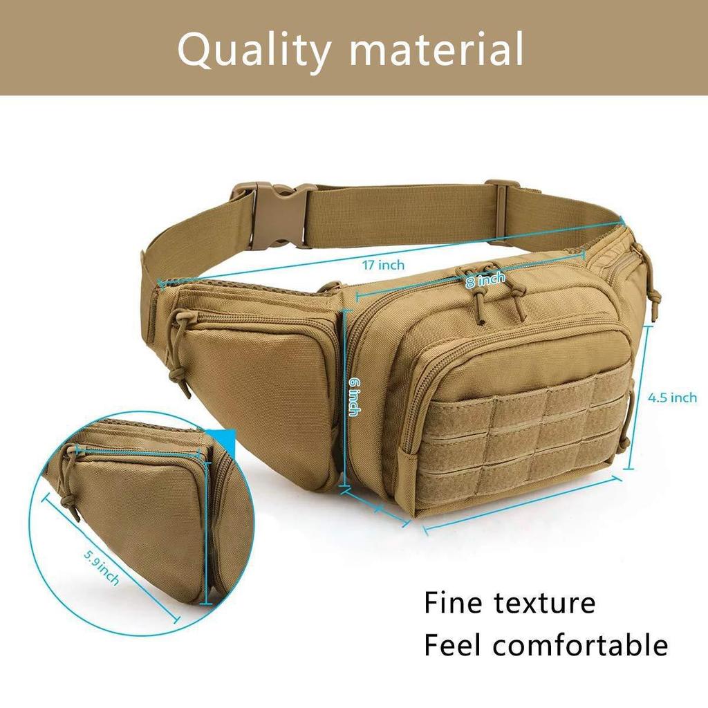 Unisex Multifunctional Outdoor Waist Bag for Sports and Storage