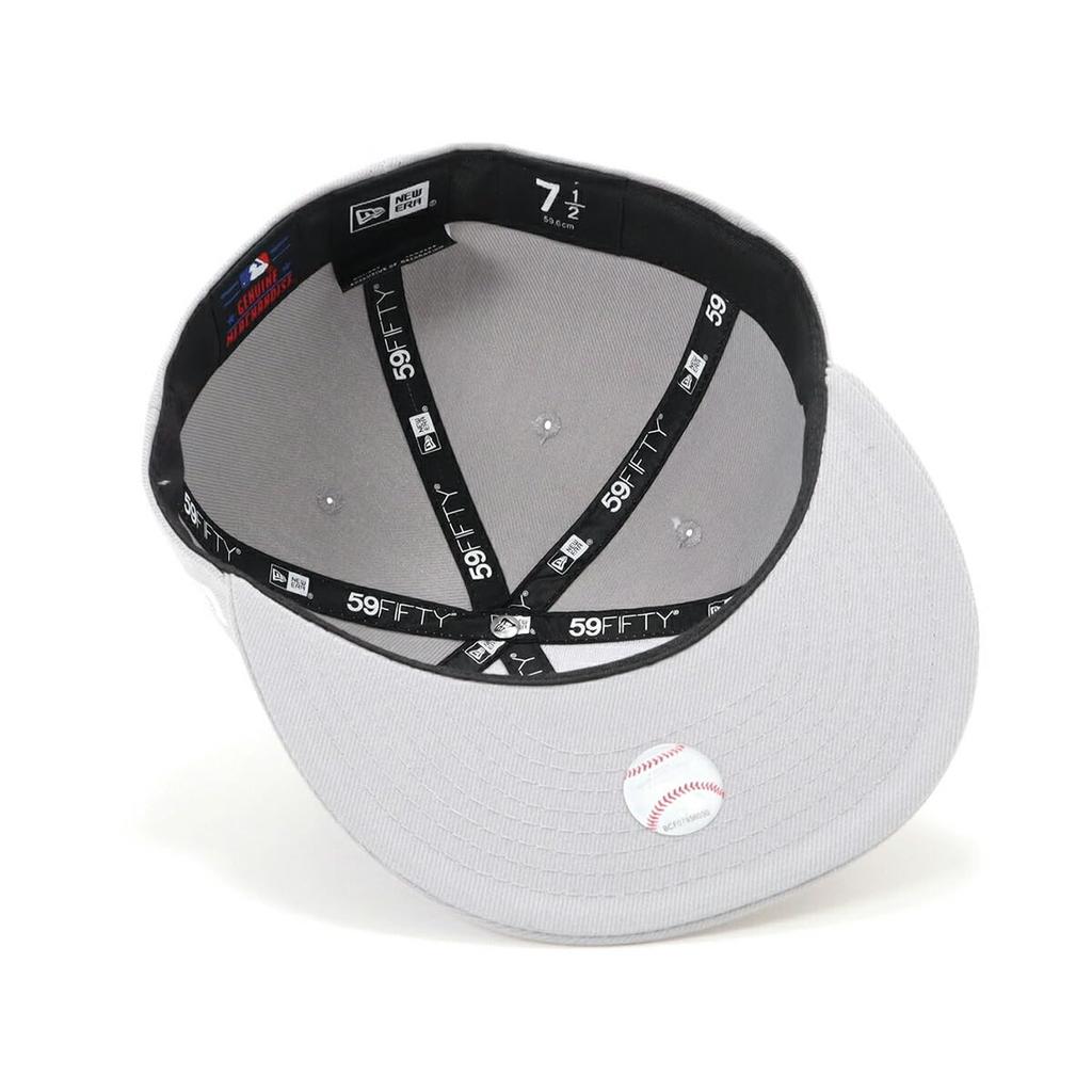 [New Era] Flat Visor Cap MLB Dodgers LA Gray 8 59Fifty LOSDOD GRY SWHT 25J