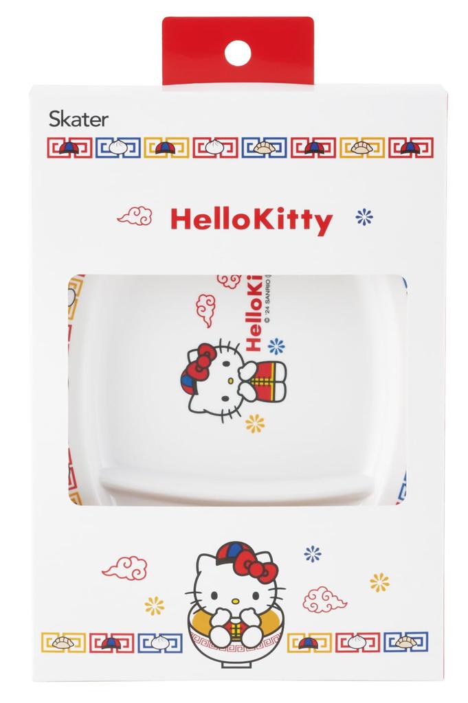 Skater Melamine Gyoza Chinese Dishwasher Sanrio Hello Dish, Style, Safe, Kitty, MCH3-A