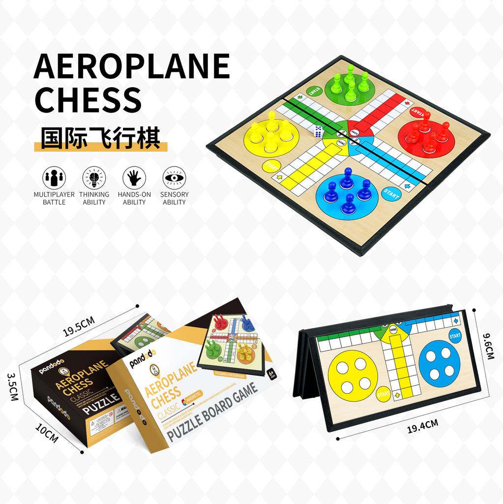 Magnetic Chess Flying Chess Checkers Backgammon English Children'S Educational Toys Table Games Chess