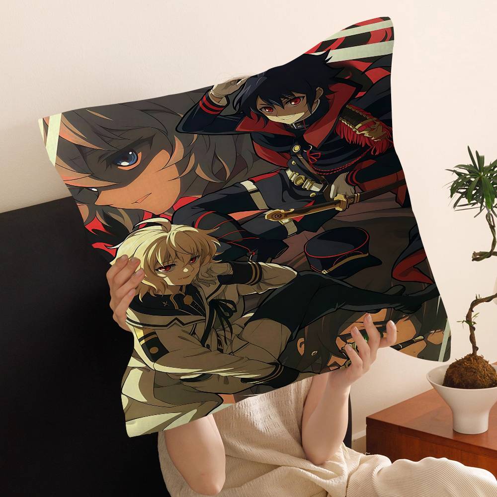 Anime Seraph Of The End Pillow Gift Home Office Decoration Pillow Bedroom Sofa Car Cushion CoverPillow Case