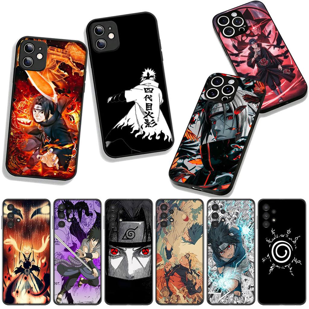 for Motorola Moto G54 G05 G24 G45 G55 G75 G85 G15 G57 G86 Power Edge 50 30 Ultra Fusion neo Pro Case Narutos Sasuke Uchiha Anime