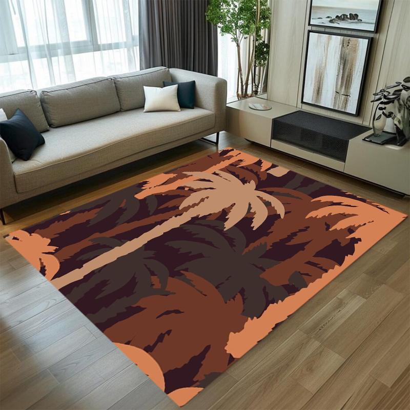

Retro & Modern Palm Tree Silhouette Area Rug Carpet Mat Non-Slip Easy Clean Large Size for Living Room Bedroom Tropical Decor 40X60cm