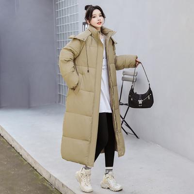 Cotton-padded Jacket Women's Over-the-knee Coat Winter Loose Down Coat