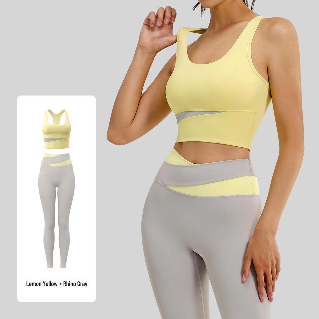 Juyitang Women's Colorful Shockproof Yoga and Fitness Suit