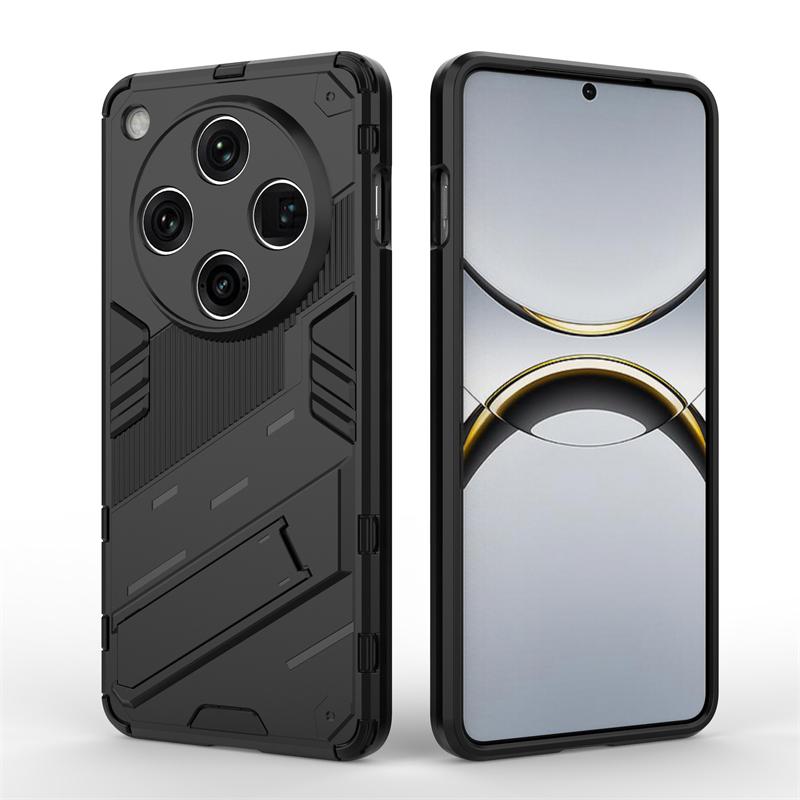 

Для OPPO Find X8 Pro 5G Armor Magnetic Stand Holder Phone Case Для OPPO Find X7 Ultra X6 Pro Жорсткий ПК протиударний захисний тримач Задня кришка For Oppo Find X6 Pro чорний