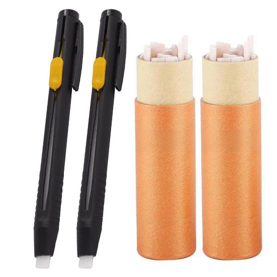 Fabric Chalk Marker for Sewing Quilting Refillable Tailors Chalk Fabric Marking Pen with Chalk Refills Gift for Craft Enthusiasts
