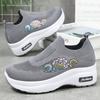 Shoes Women's and Women's Shoes Platform Heightening Shoes Medium Embroidered Shoes Casual Flying Woven Breathable Casual Shoes Single Shoes