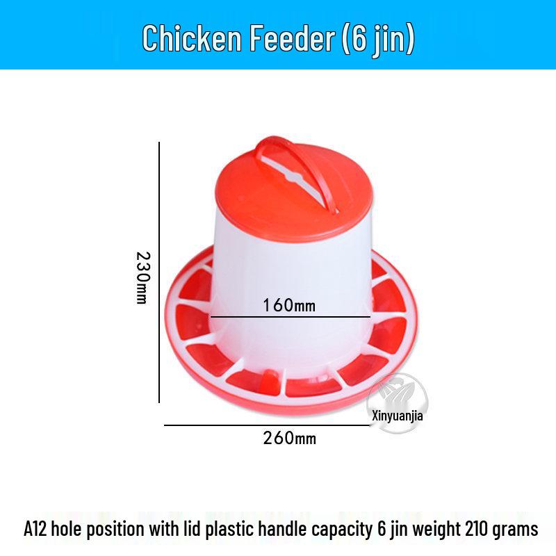 Automatic Chicken Feed and Water Trough for Poultry