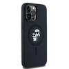 Karl Lagerfeld Klhmp14Xscmkcrhk Iphone 14 Pro Max 6.7 Czarny/Black Hardcase Silicone Karl & Choupette Magsafe