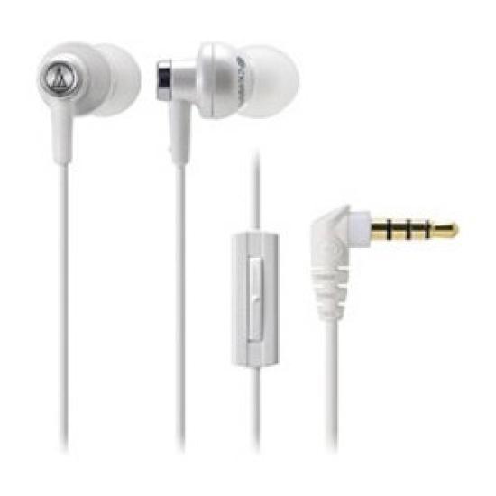Audio-Technica Smartphone In-Ear Headphones, White, ATH-CK400iS WH