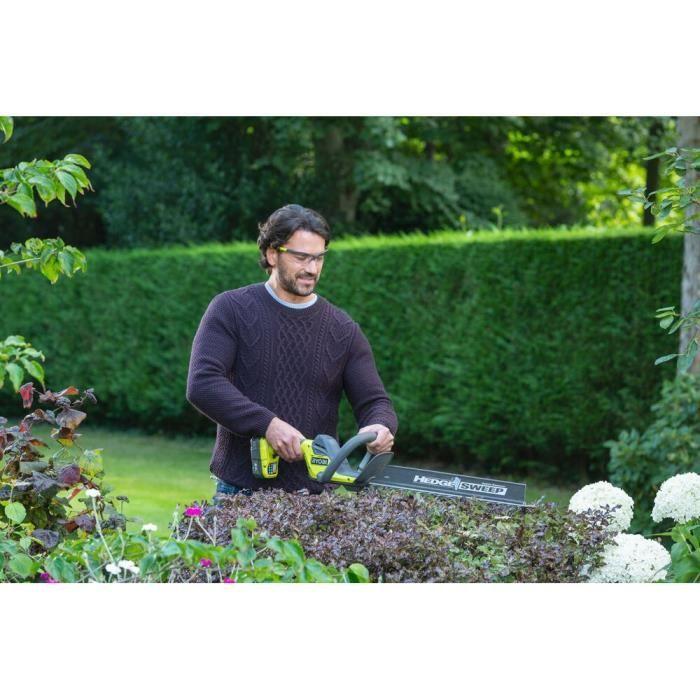RYOBI - Taille-haies LINEA 18V ONE+ - Design En Ligne - Lames 45 Cm - Écartement 22 Mm + Batterie 2,0 Ah & Chargeur - RY18HT45A-120
