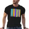 Vertical Striped  Retro Stripes Pattern T-Shirt Plus Size Simple Casual Top