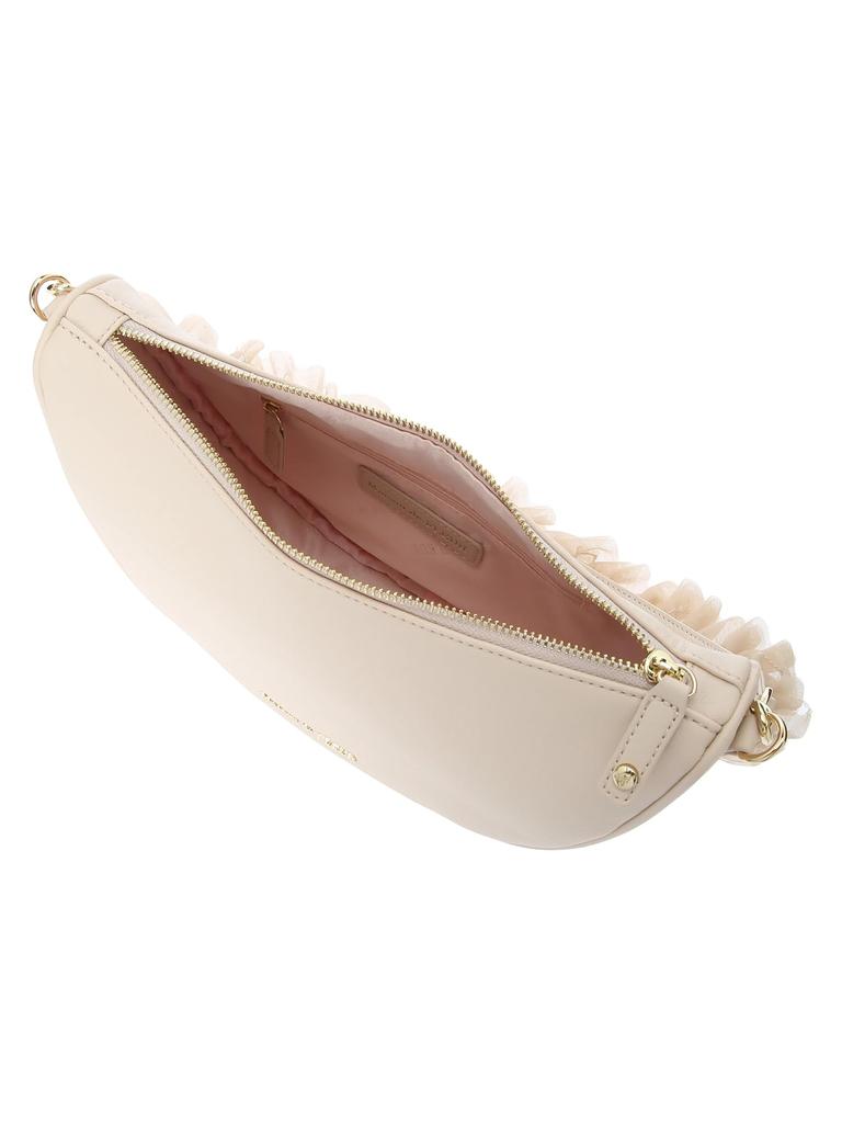 Maison De Fleur Women's Tulle Frill Shoulder Bag, Black, 8A42F0J0200