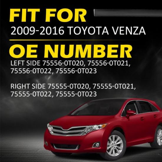 Roof Seal Rubber Trim Molding Cover Protector Guard For 2009-2016 Toyota Venza