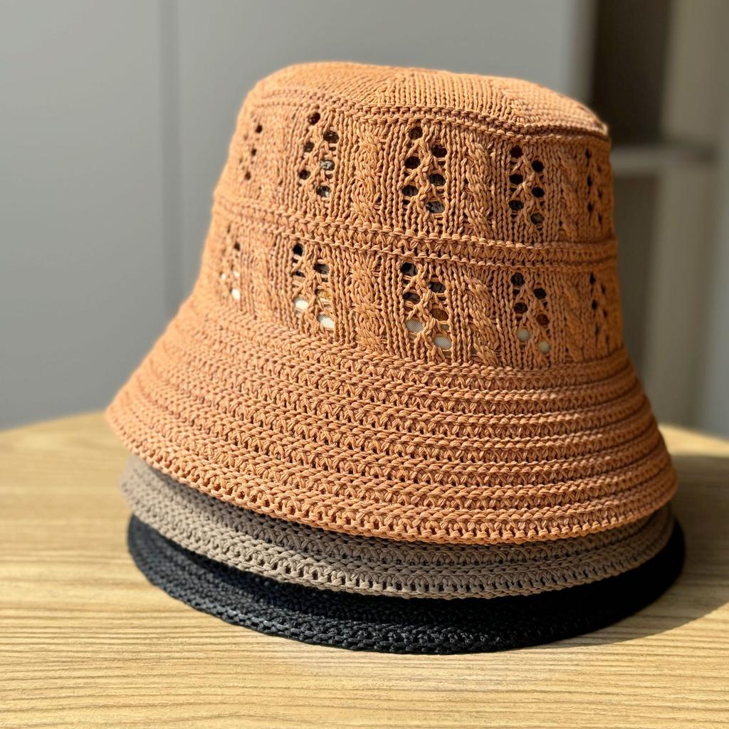 New Hollow Sunscreen Bucket Hat Women's Casual Fashion Travel Visor Basin Hat