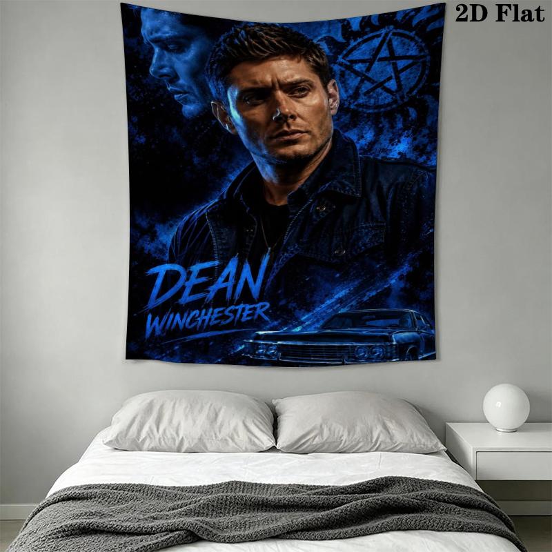 supernatural Wall Tapestry Aesthetic Wall Hanging Printed Fabric Blanket Decorative Tapestries for Bedroom Living Room Home Decor