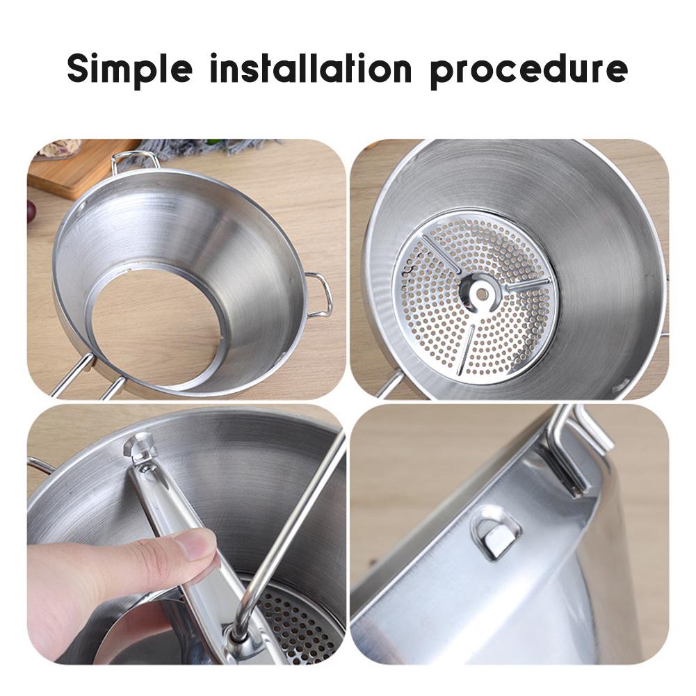 Baby Food Manual Puree Maker With Discs Effortless Manual Operation For Fresh-Purees For Fruit Vegetable C