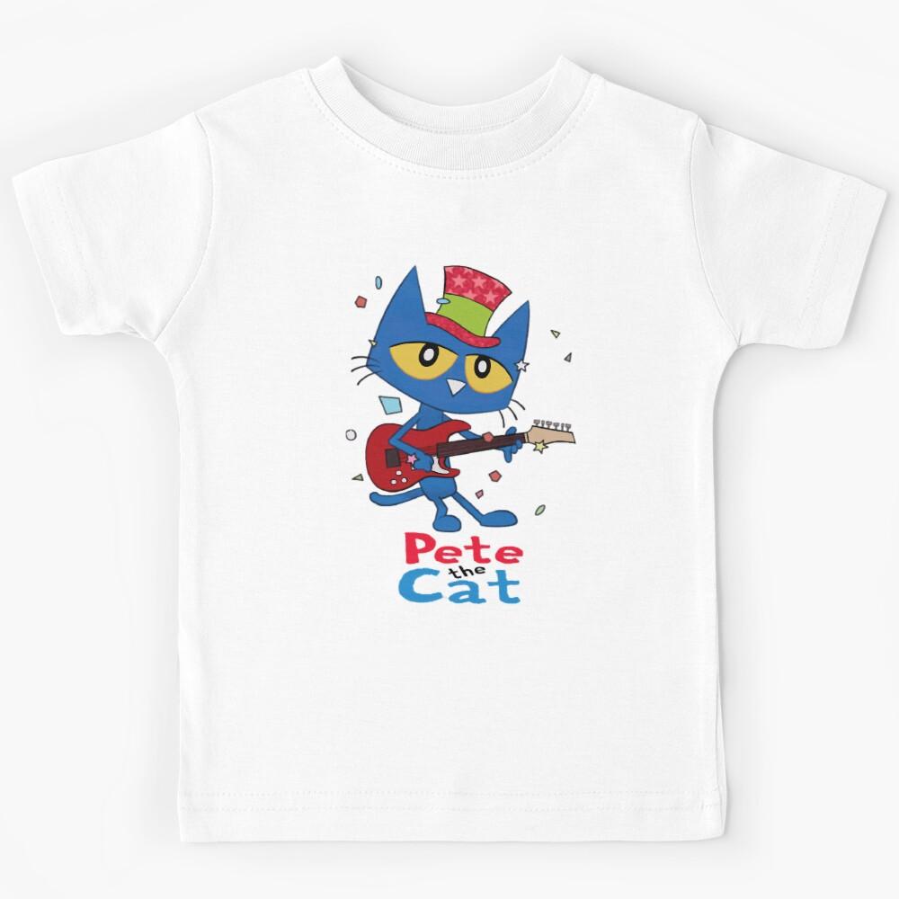 Cat Cute Play Guitar Kids T-Shirt 120