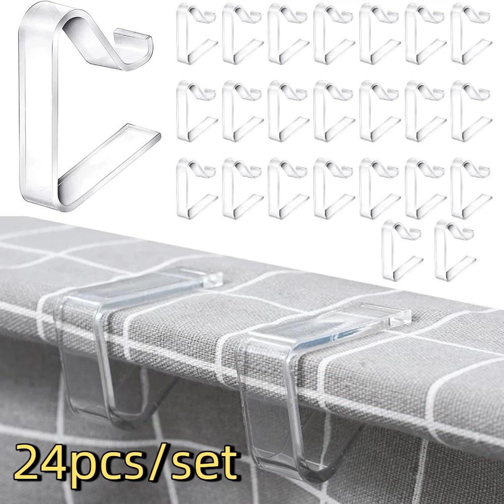 Stable Fixed Windproof Clips Transparent Table Cloth Holder Prom Clamps Tablecloth Clips  Outdoor