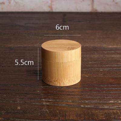 Natural Eco-friendly Bottle Holder Jar With Lid Tea Canister Storage Box Container Organizer