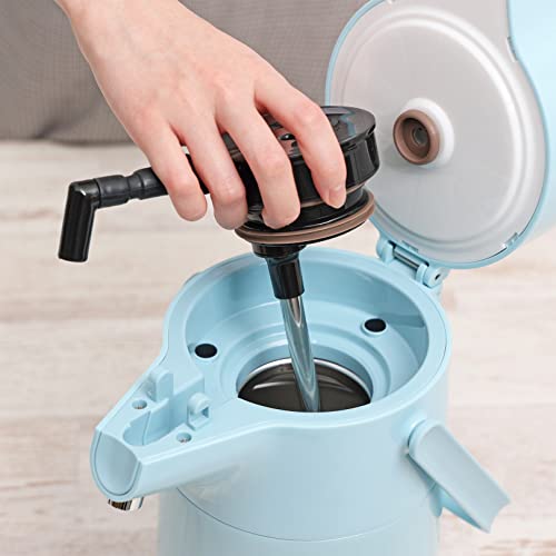 Pearl Metal Air Pot, 2.2L, Stainless Steel, Insulated, Tabletop, Wide Mouth, Upward-Angled, Milky White, Eco Stage HB-6759