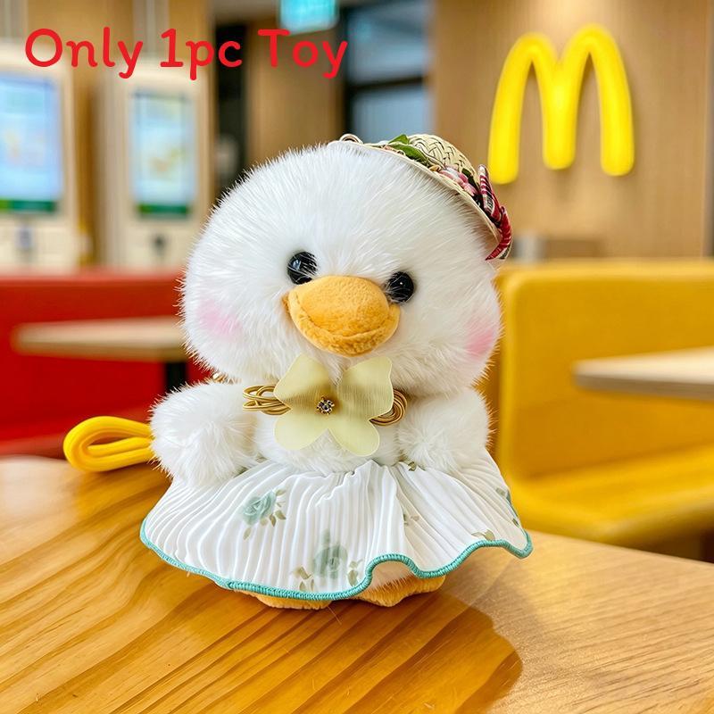 Duck Stuffed Animal With Summer Hat For Birthday Gift And Collection