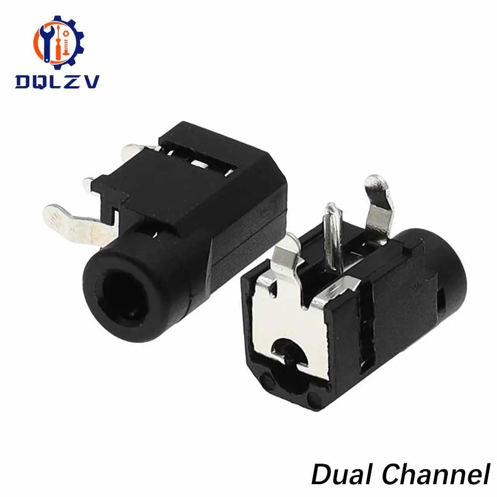 PJ-314 Mono-Dual Channel 3.5mm Headphone Socket 3.5 Audio Socket Headphone Holder Connector 5PCS