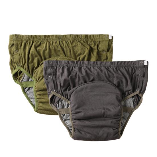Elderly Incontinence Underwear Urine Leakage Protection Breathable Washable Reusable Adults Seniors Cotton Diaper Briefs Panties with Side Button