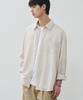 ALYSS Seersucker Multi-Stripe Shirt [Light Beige]