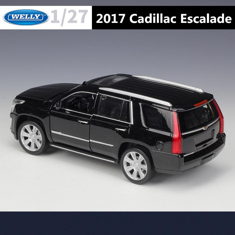 Welly 1/27 Cadillac Escalade SUV Alloy Car Model Diecasts Metal Off-road Vehicles Car Model High Simulation Collection Kids Gift
