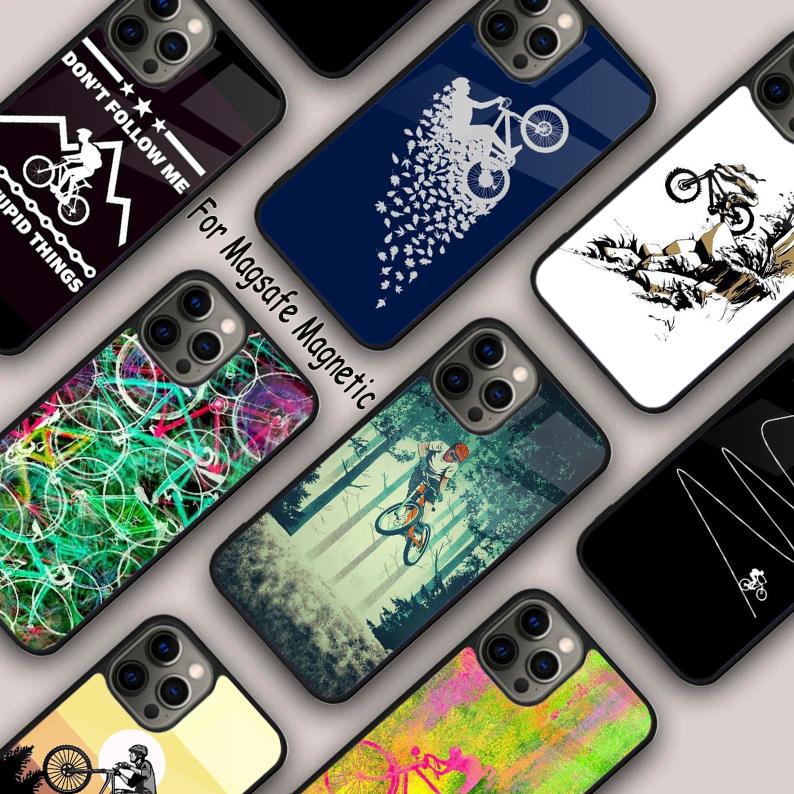 Ride to Live retro cycling Magnetic Phone Case For APPLE iPhone 17 Air 16 14 13 12 Pro Max 15 Plus Wireless Charge MagSafe Cover