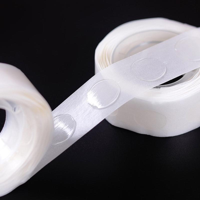 1000Pcs Invisible Double Side Adhesive Dots for Balloon Craft 1.2cm Clear Dots Sticker Removable for Wedding Decoration