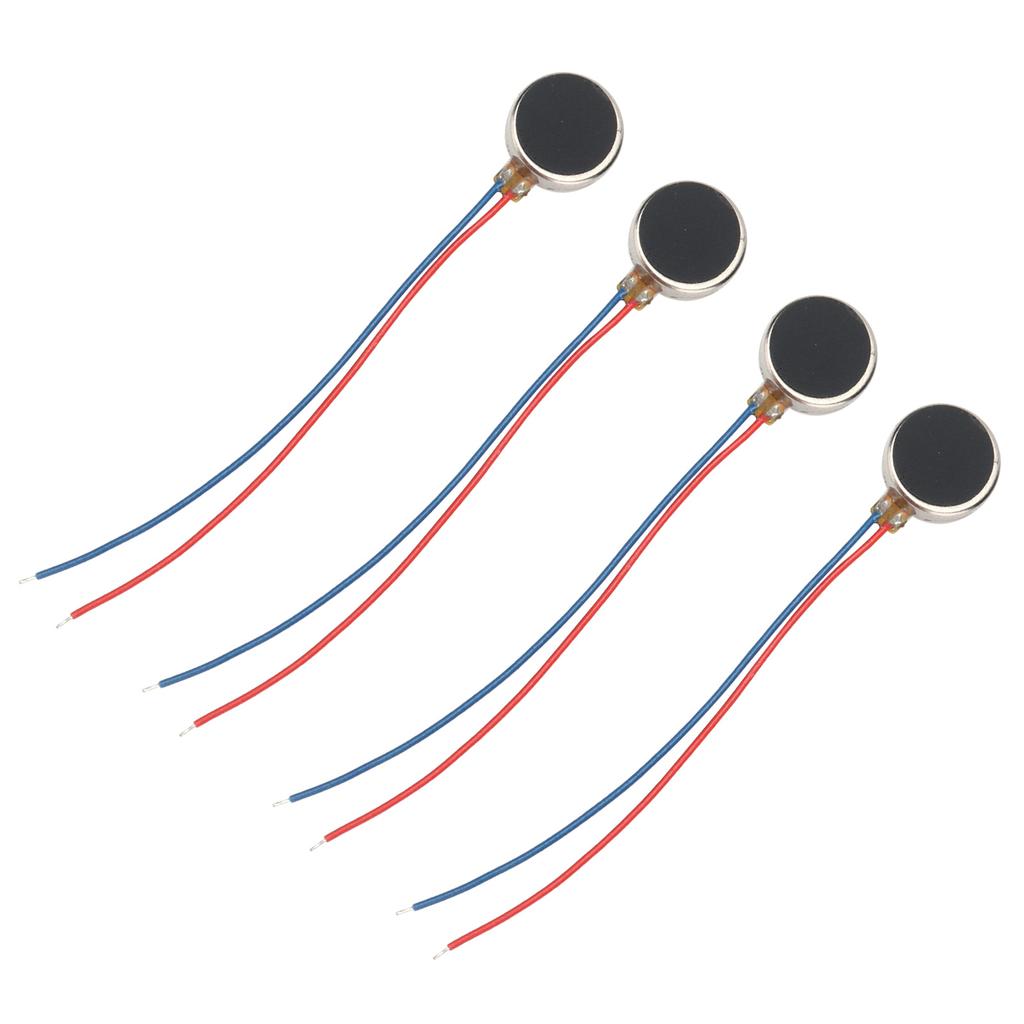 30 STÜCKE Flacher Vibrationsmotor Ultradünner Mini-Münz-Flachvibrationsmotor für Mobiltelefone Tablets 3 V