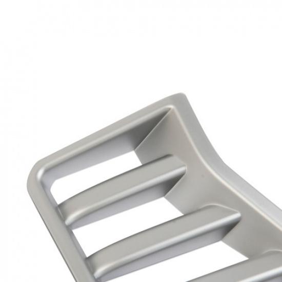 Silvery Front Bumper Side Headlight Grille Air Vent Trim Cover for Toyota Tacoma